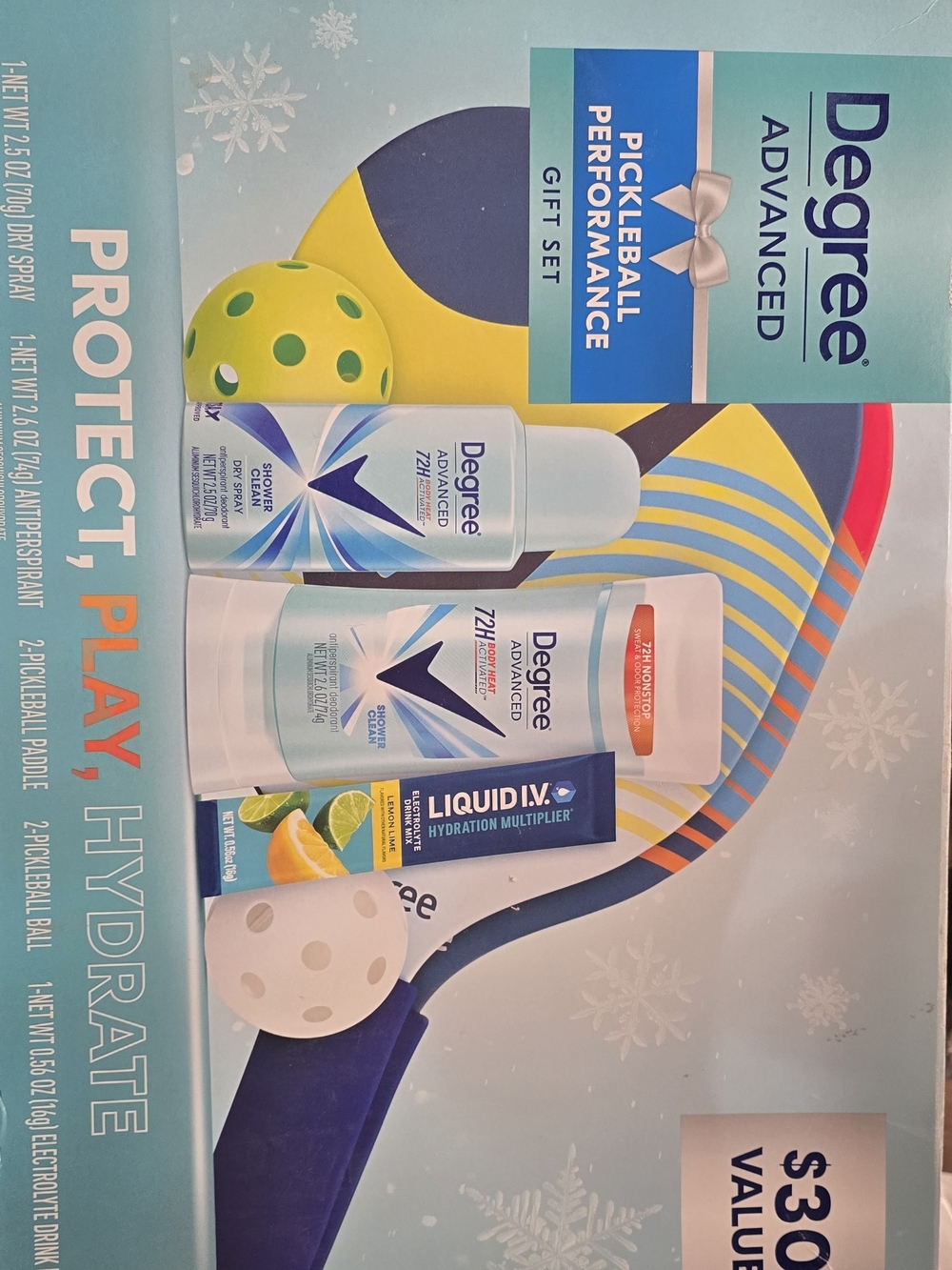 Degree Advanced Pickleball Performance Gift Set